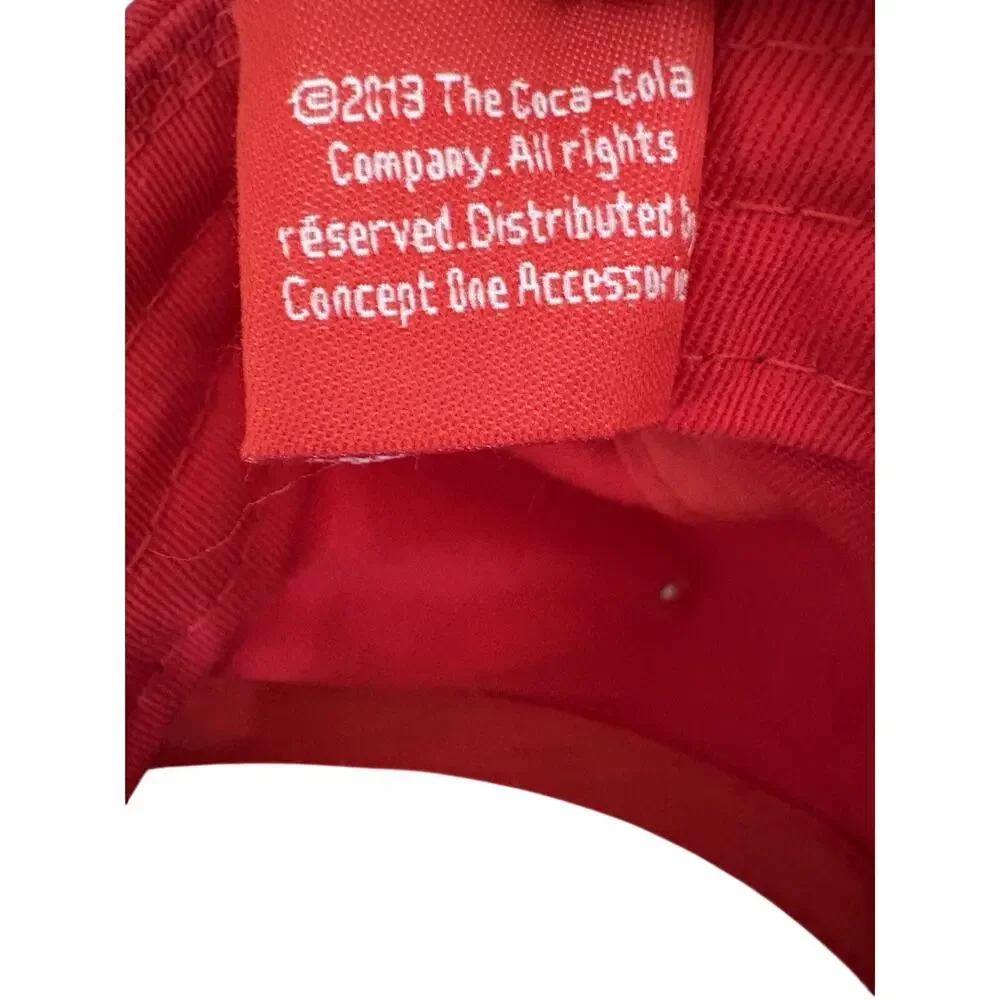 Coca-Cola Snapback Hat Red One Size Adjustable Embroidered 6 Panel NWT